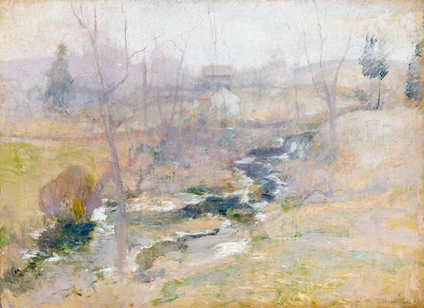 Ende des Winters, a.1889 | John Henry Twachtman | Gemälde Reproduktion