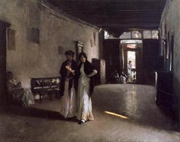 Venetian Interior, c.1880/82 by Sargent | Painting Reproduction
