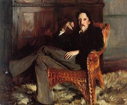 Robert Louis Stevenson, 1887 by Sargent | Painting Reproduction