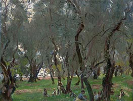The Olive Grove, c.1910 by Sargent | Painting Reproduction