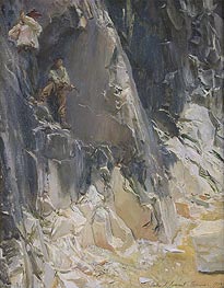 Marble Quarries at Carrara, 1913 von Sargent | Gemälde-Reproduktion