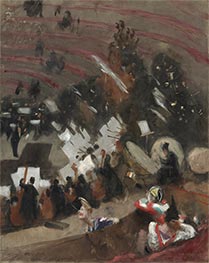 Rehearsal of the Pasdeloup Orchestra at the Cirque d’Hiver, c.1879 by Sargent | Painting Reproduction
