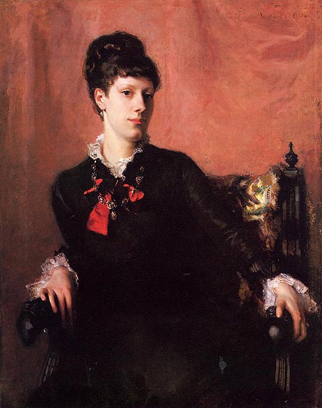 Frances Sherborne Ridley Watts, 1877 by Sargent | Painting Reproduction