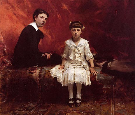 Portrait of Edouard and Marie-Louise Pailleron, 1881 | Sargent | Painting Reproduction