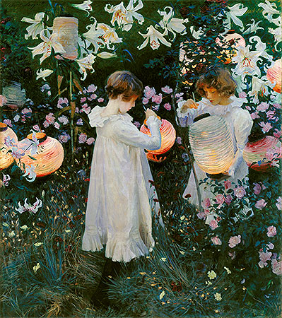 Carnation, Lily, Lily, Rose, c.1885/86 | Sargent | Painting Reproduction