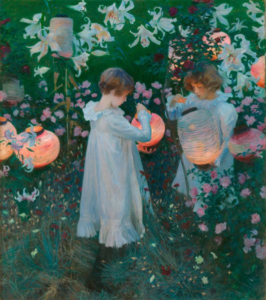Nelke, Lilie, Lilie, Rose | Sargent | Gemälde Reproduktion