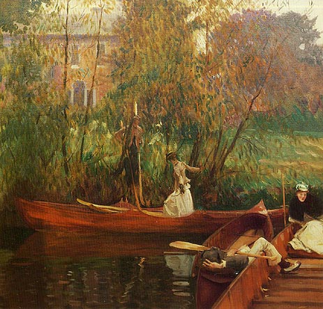 A Boating Party, c.1889 | Sargent | Gemälde Reproduktion