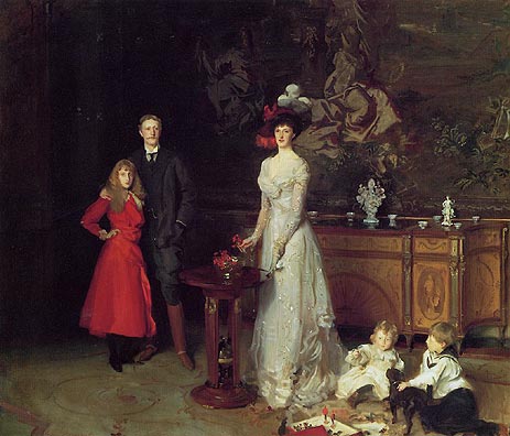 Sir George Sitwell, Lady Ida Sitwell and Family, 1900 | Sargent | Painting Reproduction