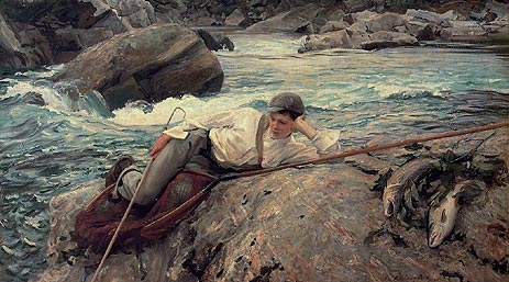 On His Holidays | Sargent | Painting Reproduction
