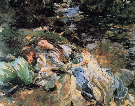 The Brook, c.1907 by Sargent | Painting Reproduction
