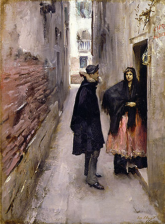 Straße in Venedig | Sargent | Gemälde Reproduktion