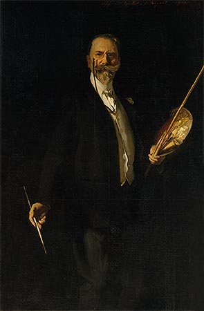 Portrait of William Merritt Chase, 1902 | Sargent | Gemälde Reproduktion