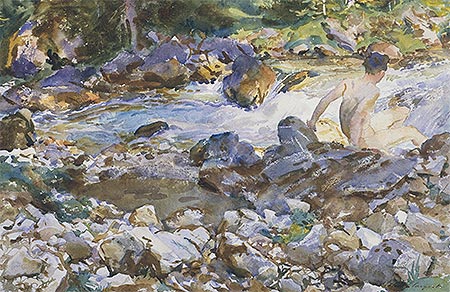 Bergbach | Sargent | Gemälde Reproduktion