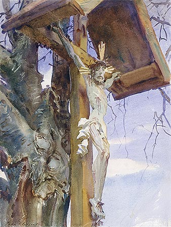 Tyrolese Crucifix, 1914 | Sargent | Painting Reproduction