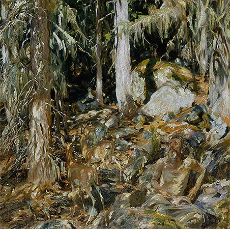 The Hermit (Il solitario), 1908 | Sargent | Gemälde Reproduktion