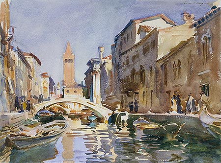 Venetian Canal, 1913 | Sargent | Gemälde Reproduktion
