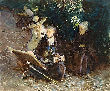 In the Generalife, 1912 | Sargent | Painting Reproduction