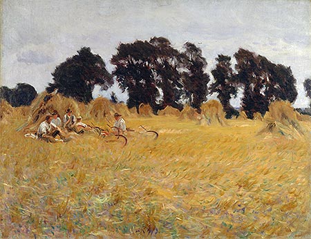 Reapers Resting in a Wheat Field, 1885 | Sargent | Painting Reproduction