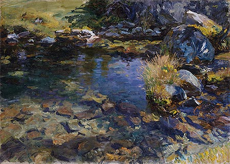 Alpine Pool, 1907 by Sargent | Painting Reproduction