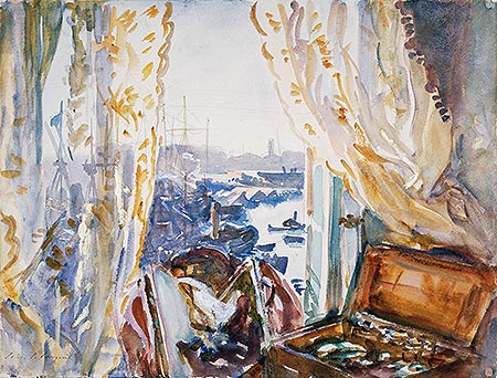 View from a Window, Genoa, c.1911 | Sargent | Gemälde Reproduktion