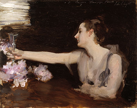 Madame Gautreau Drinking a Toast, c.1882/83 | Sargent