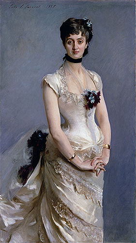 Madame Paul Poirson, 1885 von Sargent | Gemälde-Reproduktion
