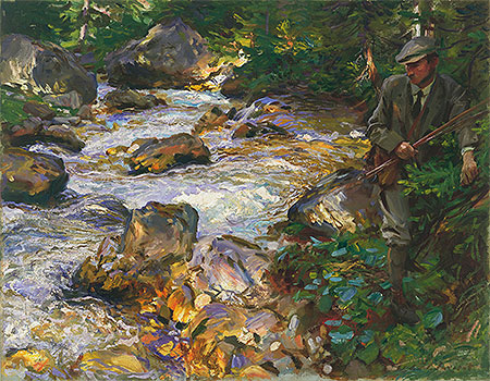 Trout Stream in the Tyrol, 1914 | Sargent | Painting Reproduction