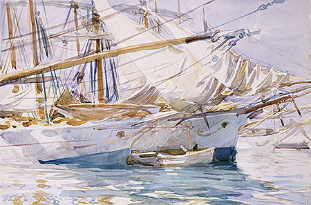 Yachten vor Anker, Palma de Mallorca, 1912 von Sargent | Gemälde-Reproduktion