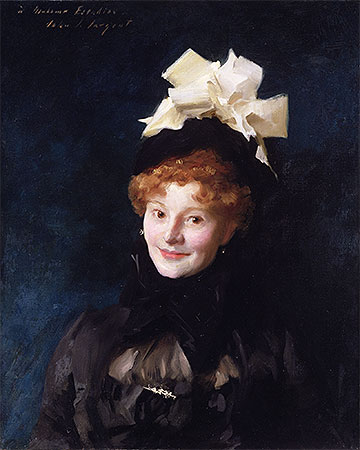 Madame Escudier, c.1883 von Sargent | Gemälde-Reproduktion