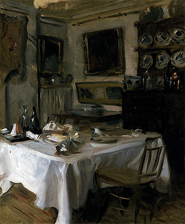My Dining Room, c.1883/86 | Sargent | Painting Reproduction