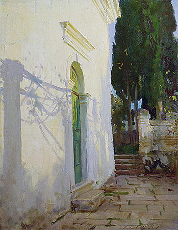 Shadows on a wall in Corfu, 1909 | Sargent | Painting Reproduction