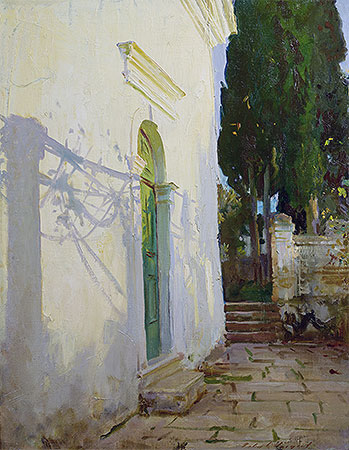 Schatten an einer Wand auf Korfu | Sargent | Gemälde Reproduktion