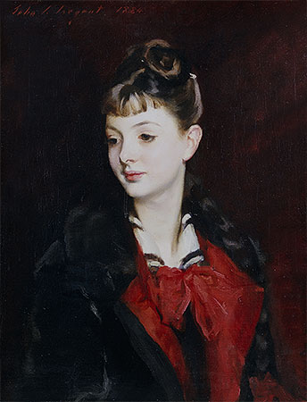 Portrait of Mademoiselle Suzanne Poirson, 1884 | Sargent | Painting Reproduction