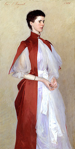 Porträt von Mrs. Robert Harrison | Sargent | Gemälde Reproduktion