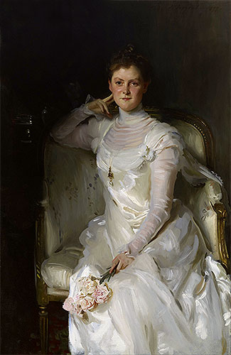 Mrs. Joshua Montgomery Sears, 1899 von Sargent | Gemälde-Reproduktion