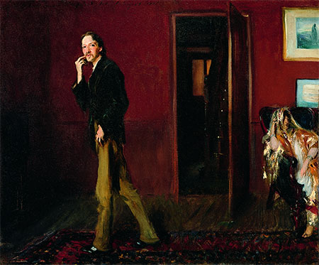 Robert Louis Stevenson and His Wife, 1885 | Sargent | Painting Reproduction