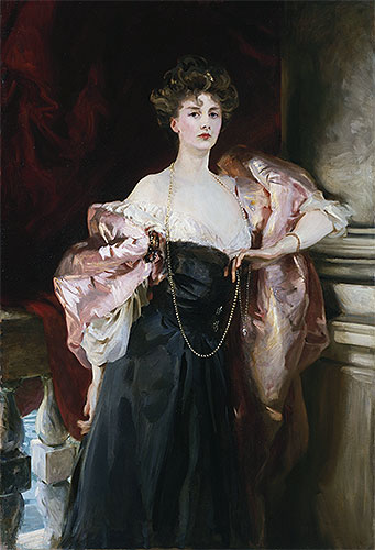 Porträt der Lady Helen Vincent, Viscountess d'Abernon, 1904 von Sargent | Gemälde-Reproduktion
