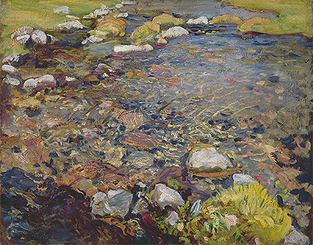 Stream in Val d'Aosta, c.1909 | Sargent | Gemälde Reproduktion