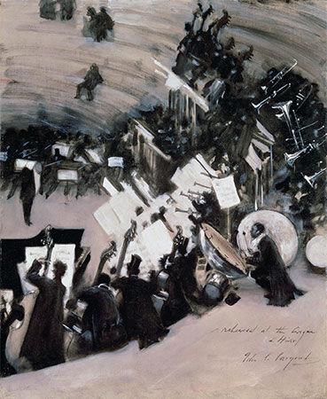 Rehearsal of the Pasdeloup Orchestra at the Cirque d'Hiver, c.1879/80 | Sargent | Gemälde Reproduktion