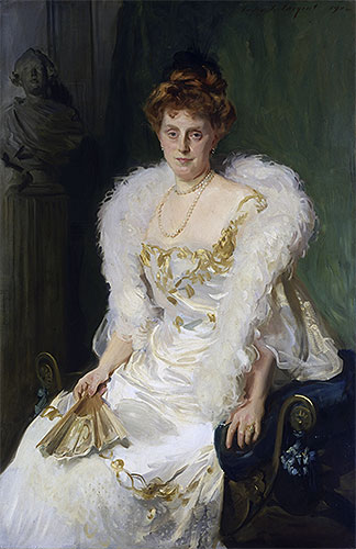 Portrait of Mrs. Charles Beatty Alexander (nee Harriet Crocker), 1902 | Sargent | Gemälde Reproduktion