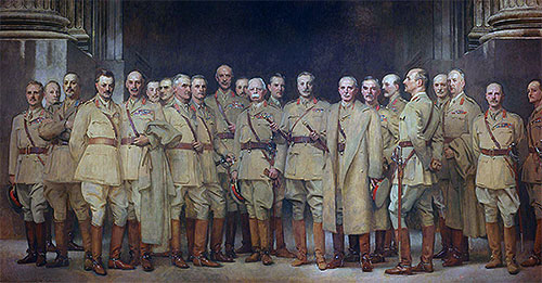 General Officers of World War I, 1922 | Sargent | Gemälde Reproduktion
