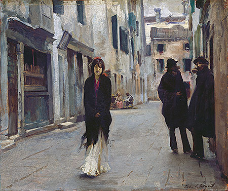 Street in Venice, 1882 | Sargent | Gemälde Reproduktion