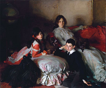 Essie, Ruby and Ferdinand, Children of Asher Wertheimer, 1902 | Sargent | Painting Reproduction