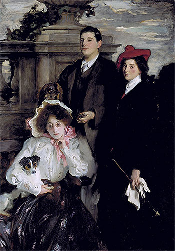 Hylda, Almina and Conway, Children of Asher Wertheimer, 1905 | Sargent | Gemälde Reproduktion