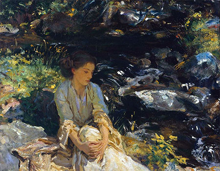 The Black Brook, c.1908 | Sargent | Gemälde Reproduktion