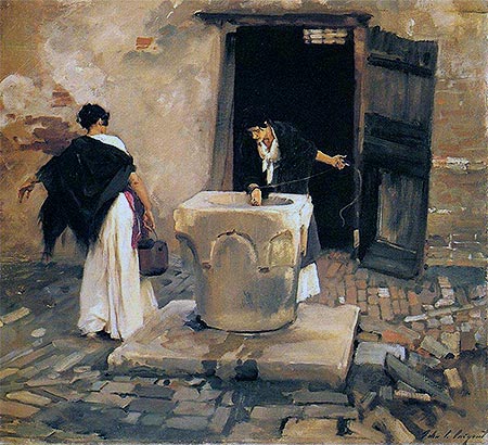 Venetian Water Carriers, c.1880/82 | Sargent | Painting Reproduction