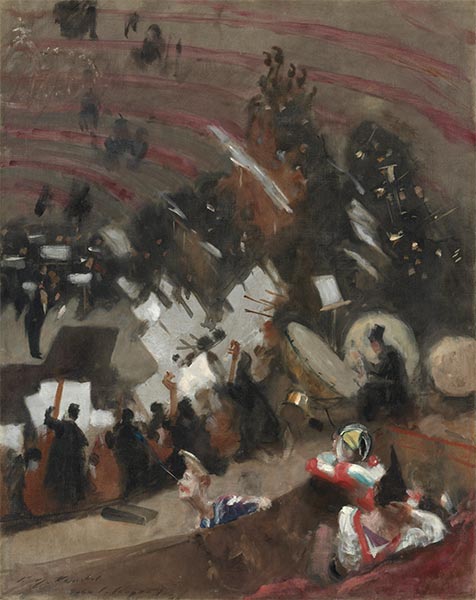 Rehearsal of the Pasdeloup Orchestra at the Cirque d’Hiver, c.1879 | Sargent | Painting Reproduction