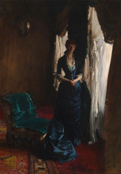 Madame Paul Escudier (Louise Lefevre), 1845 | Sargent | Gemälde Reproduktion