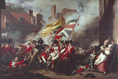 The Death of Major Peirson, 6 January 1781, 1783 by John Singleton Copley | Painting Reproduction
