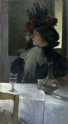 In the Cafe, 1898 | John White Alexander | Gemälde Reproduktion